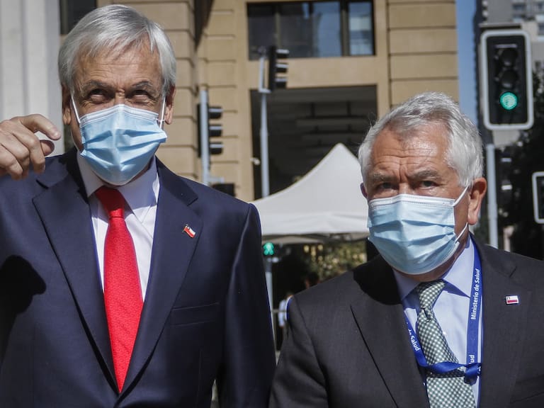 Presidente Sebastián Piñera y Enrique Paris