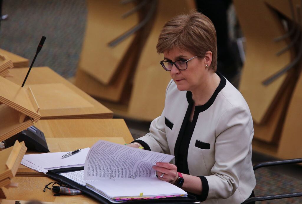 La primera ministra escocesa Nicola Sturgeon