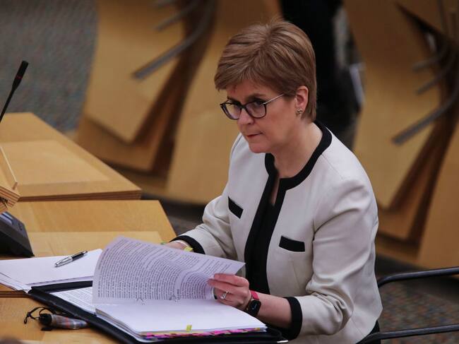 La primera ministra escocesa Nicola Sturgeon