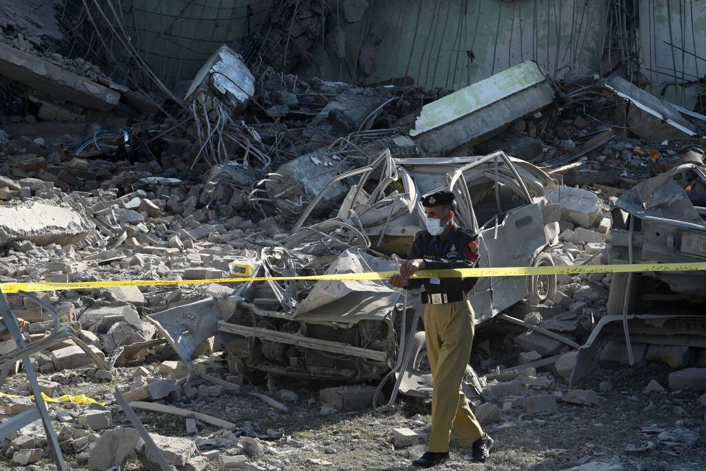 Múltiples explosiones en un centro de acopio de una comisaría de Pakistán