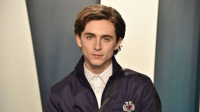 BEVERLY HILLS, CALIFORNIA - FEBRUARY 09: Timothee Chalamet attends the 2020 Vanity Fair Oscar Party at Wallis Annenberg Center for the Performing Arts on February 09, 2020 in Beverly Hills, California. (Photo by David Crotty/Patrick McMullan via Getty Images)