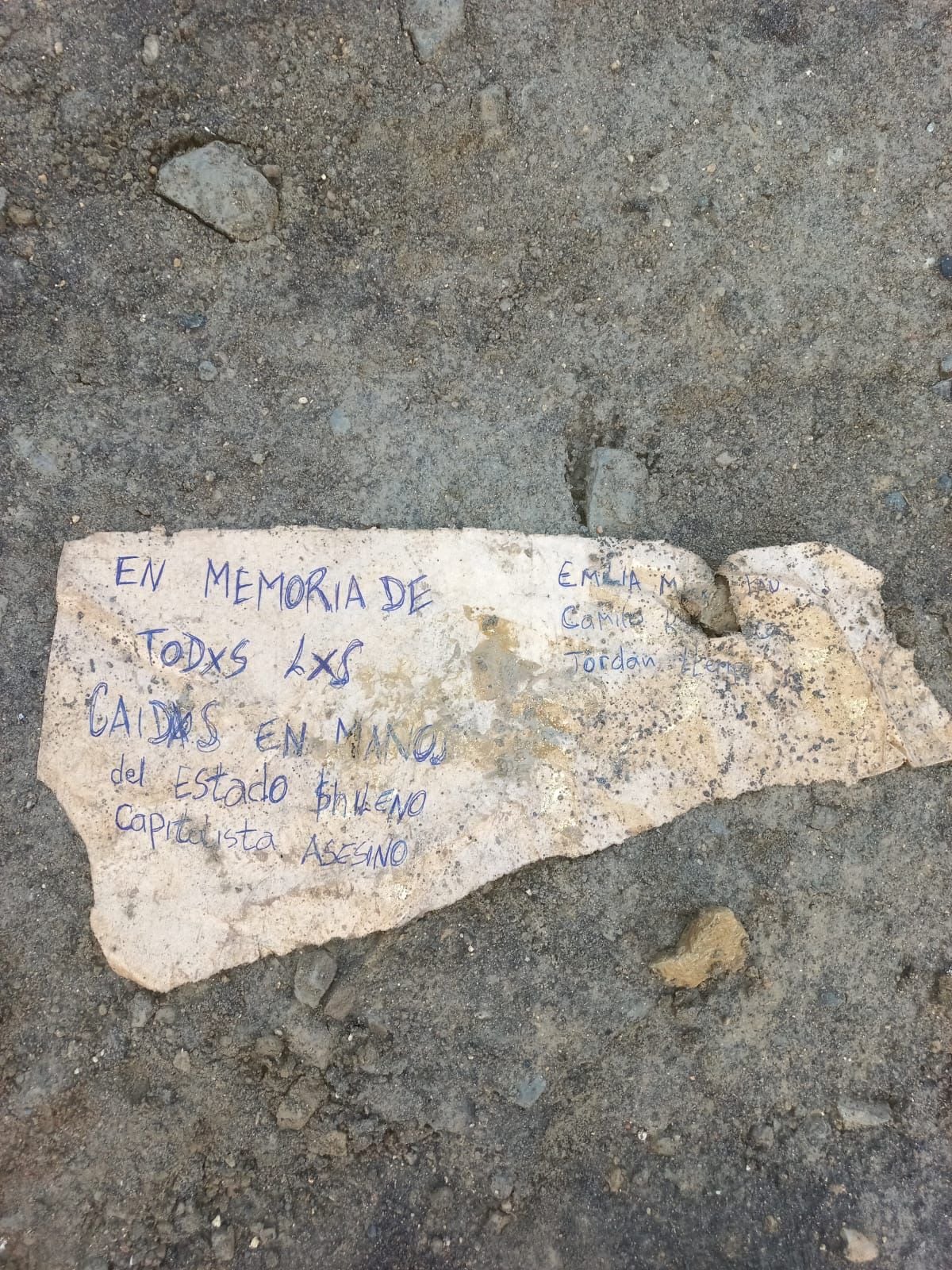 Evidencia encontrada en el sitio del suceso. / Cedida.