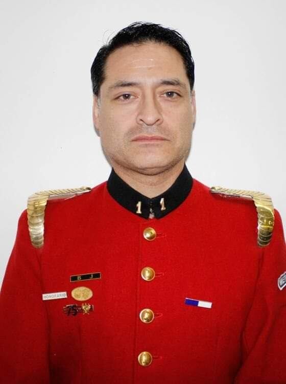 Claudio Villar Rodríguez, intendente de la 1ª Compañía de Bomberos Metropolitano Sur y Funcionario de Servicios de Seguridad Aeroportuaria (AVSEC). / Cedida.
