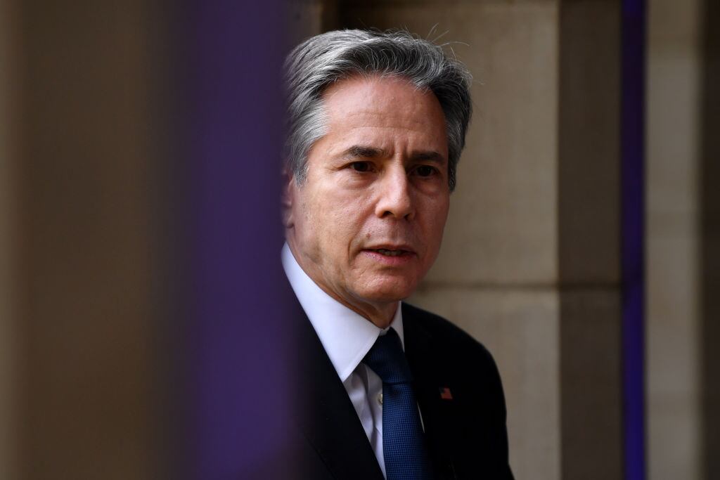 El secretario de estado de EEUU Antony Blinken en su visita a Australia