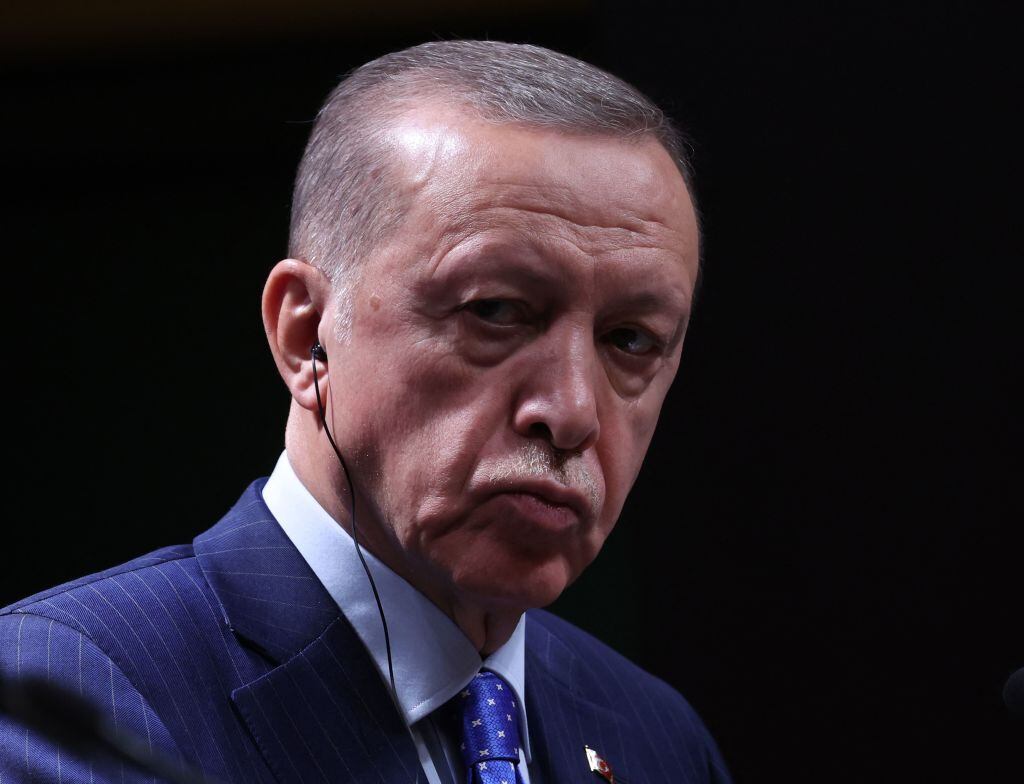 El presidente de Turquía, Recep Erdogan, en un evento oficial en Ankara