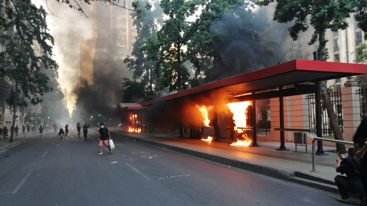 Incidentes en Santiago Centro