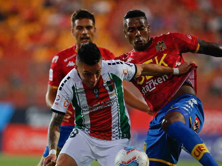 Unión Española y Palestino protagonizaron un intenso empate por el Torneo Nacional
