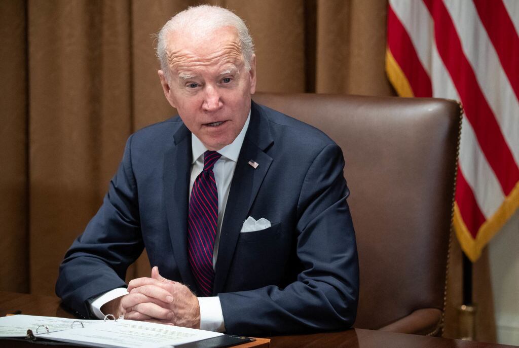 El mandatario estadounidense Joe Biden en la Casa Blanca