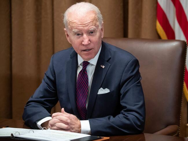 El mandatario estadounidense Joe Biden en la Casa Blanca