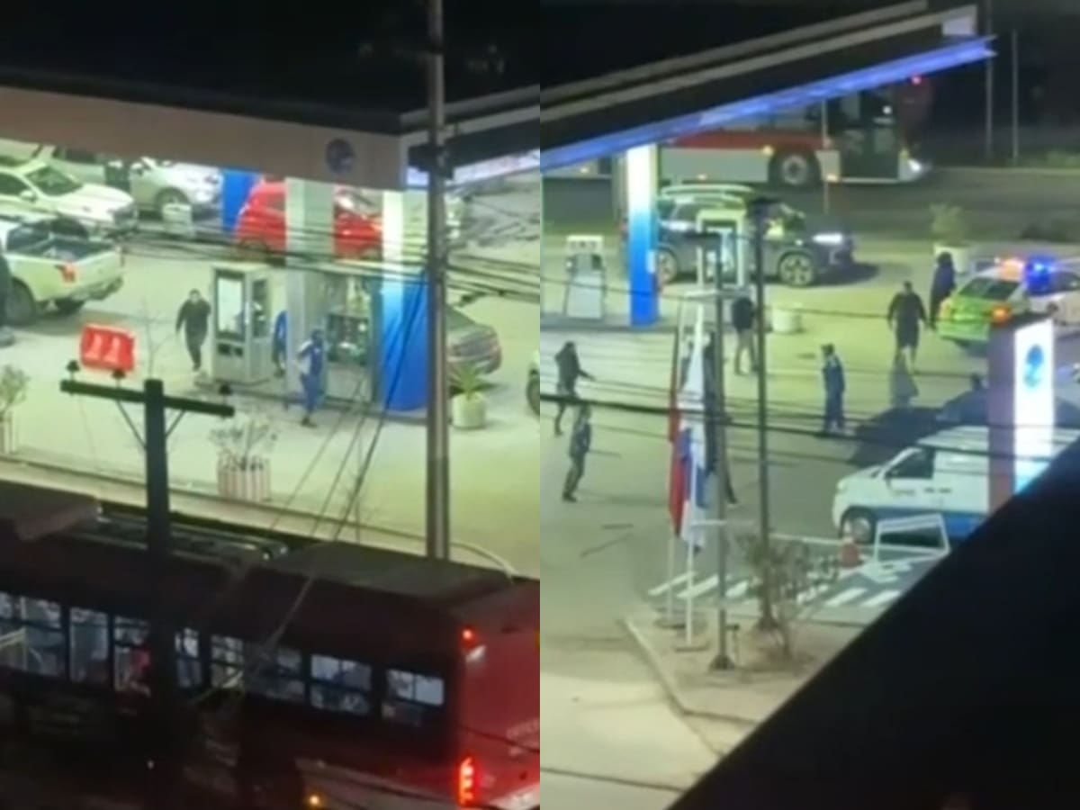 Violento ataque en servicentro de La Cisterna: turba agrede a tres trabajadores y uno termina apuñalado