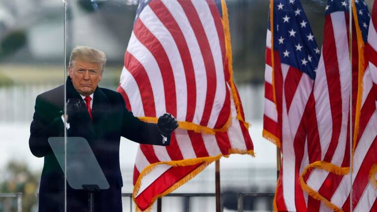 WASHINGTON, DC - JANUARY 06: President Donald Trump greets the crowd at the "Stop The Steal" Rally on January 06, 2021 in Washington, DC. Trump supporters gathered in the nation's capital today to protest the ratification of President-elect Joe Biden's Electoral College victory over President Trump in the 2020 election. (Photo by Tasos Katopodis/Getty Images)