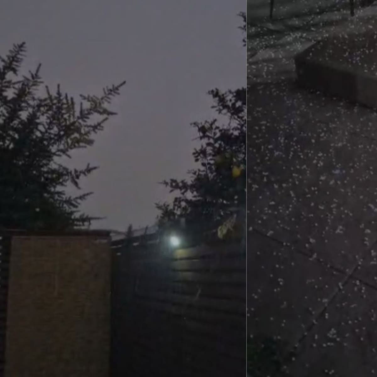 ¿Santiaguinos sorprendidos? Caída de granizos se registra en varias comunas de la Región Metropolitana
