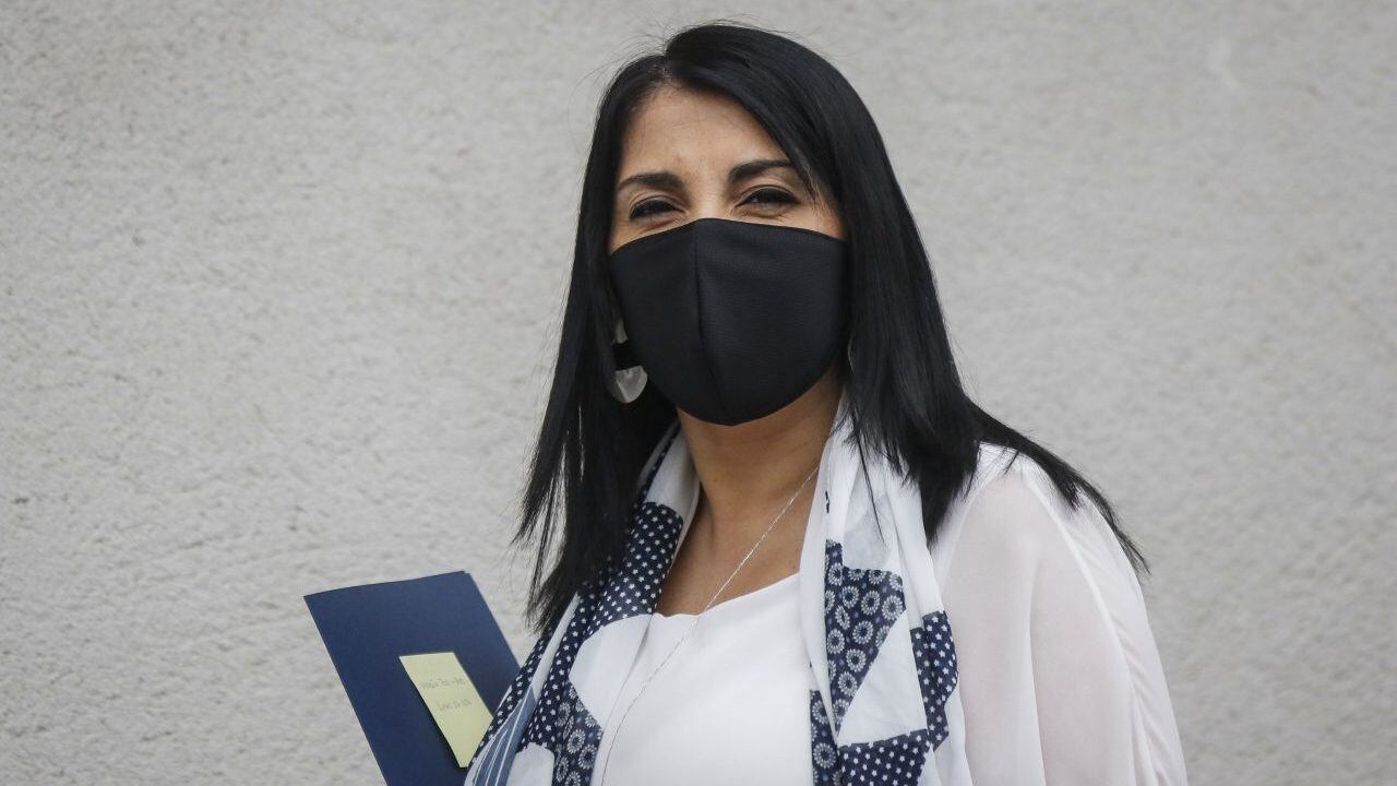 27 de julio del 2020/SANTIAGOKarla Rubilar, ministra Secretaria General de Gobierno llega al Palacio de La Moneda, para participar de comité de emergencia por el covid 19 que se realiza diariamente, liderado por el Presidente de la Republica.
FOTO: SEBASTIAN BELTRAN GAETE/AGENCIAUNO