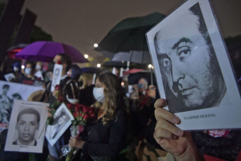 Marcha en recuerdo de los desaparecidos en la ciudad de Sao Paulo