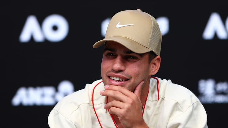 Carlos Alcaraz aborda por primera vez de manera pública su ruptura con Ferrero y su “imitación” de Djokovic en Australia