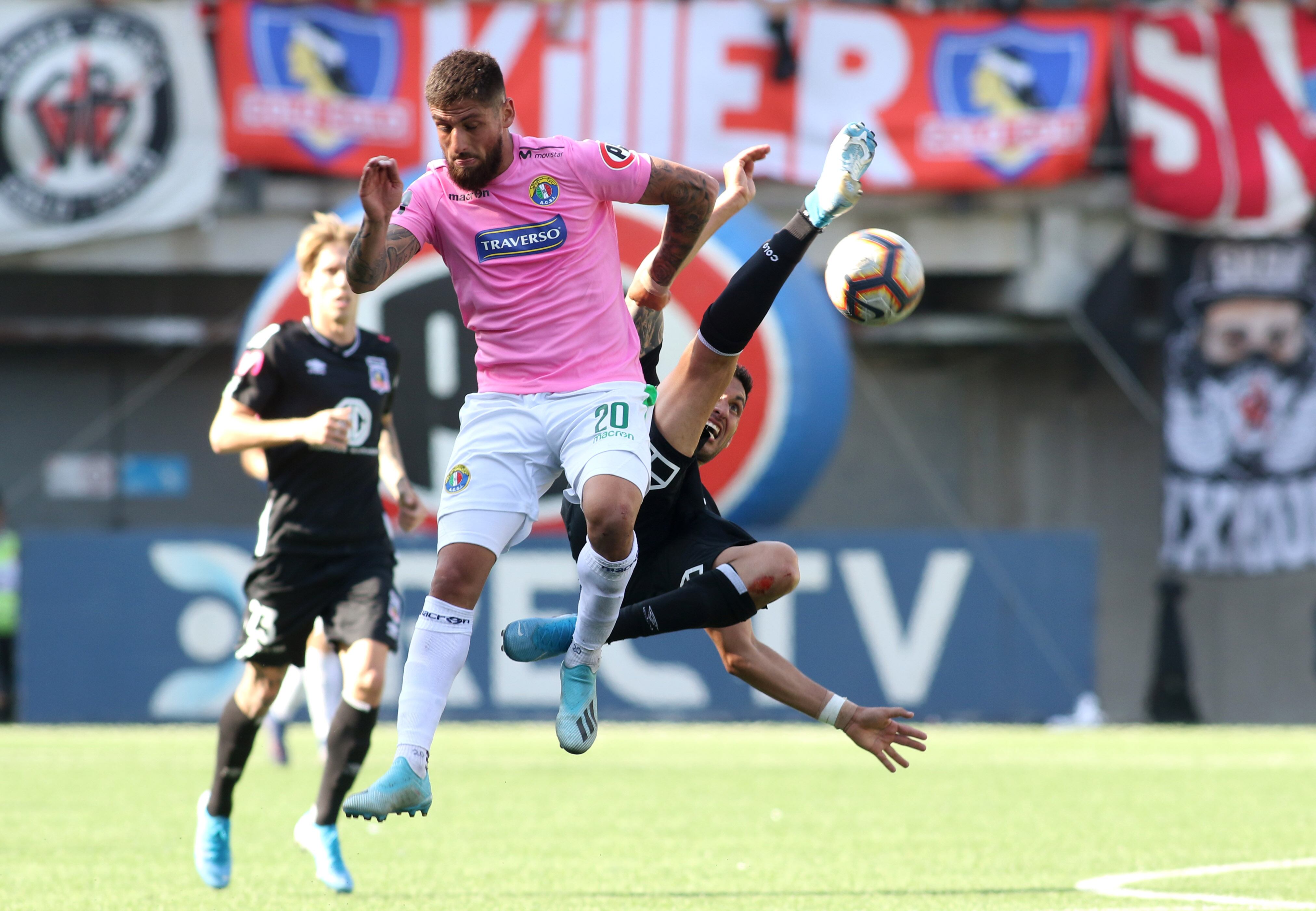 29 DE SEPTIEMBRE DE 2019/SANTIAGOIgnacio Jeraldino, durante el partido valido por la fecha 8 de la segunda rueda del Campeonato Nacional AFP PlanVital 2019, entre Audax Italiano vs Colo Colo, disputado en el Estadio Bicentenario de la Florida.
FOTO: RODRIGO SAENZ/AGENCIAUNO