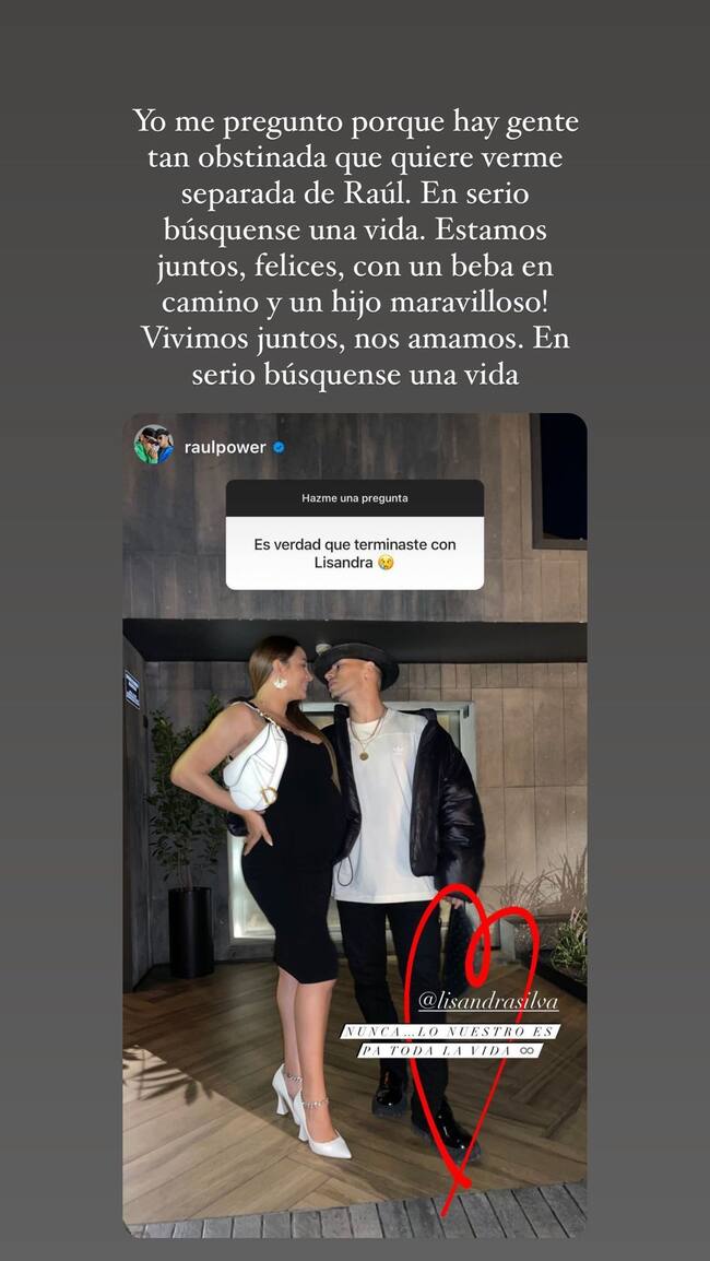 Lisandra Silva «explotó» tras pregunta de seguidor a Raúl: Búsquense una vida