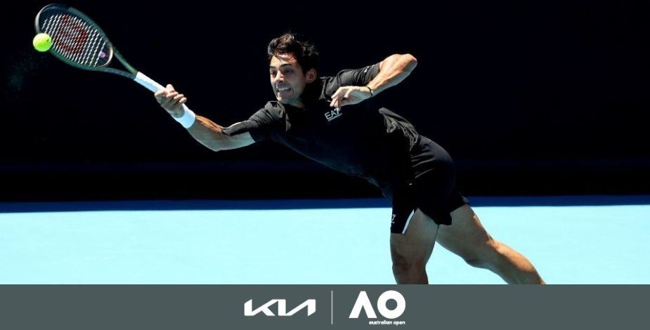 Cristian Garin no pudo con la experiencia de Gael Monfils y quedó eliminado del Abierto de Australia