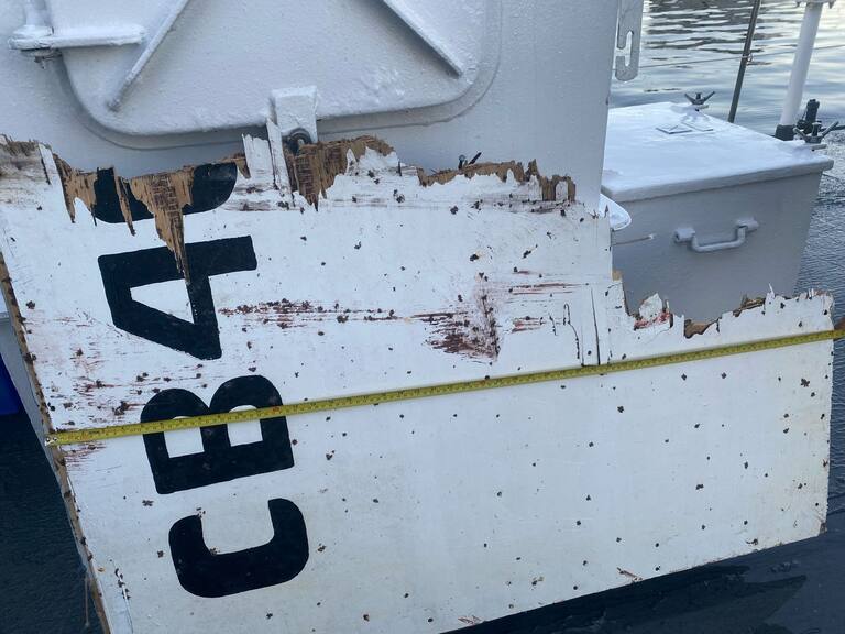 Las imágenes que dejó el hallazgo de balsa salvavidas de la embarcación Bruma en la región del Biobío