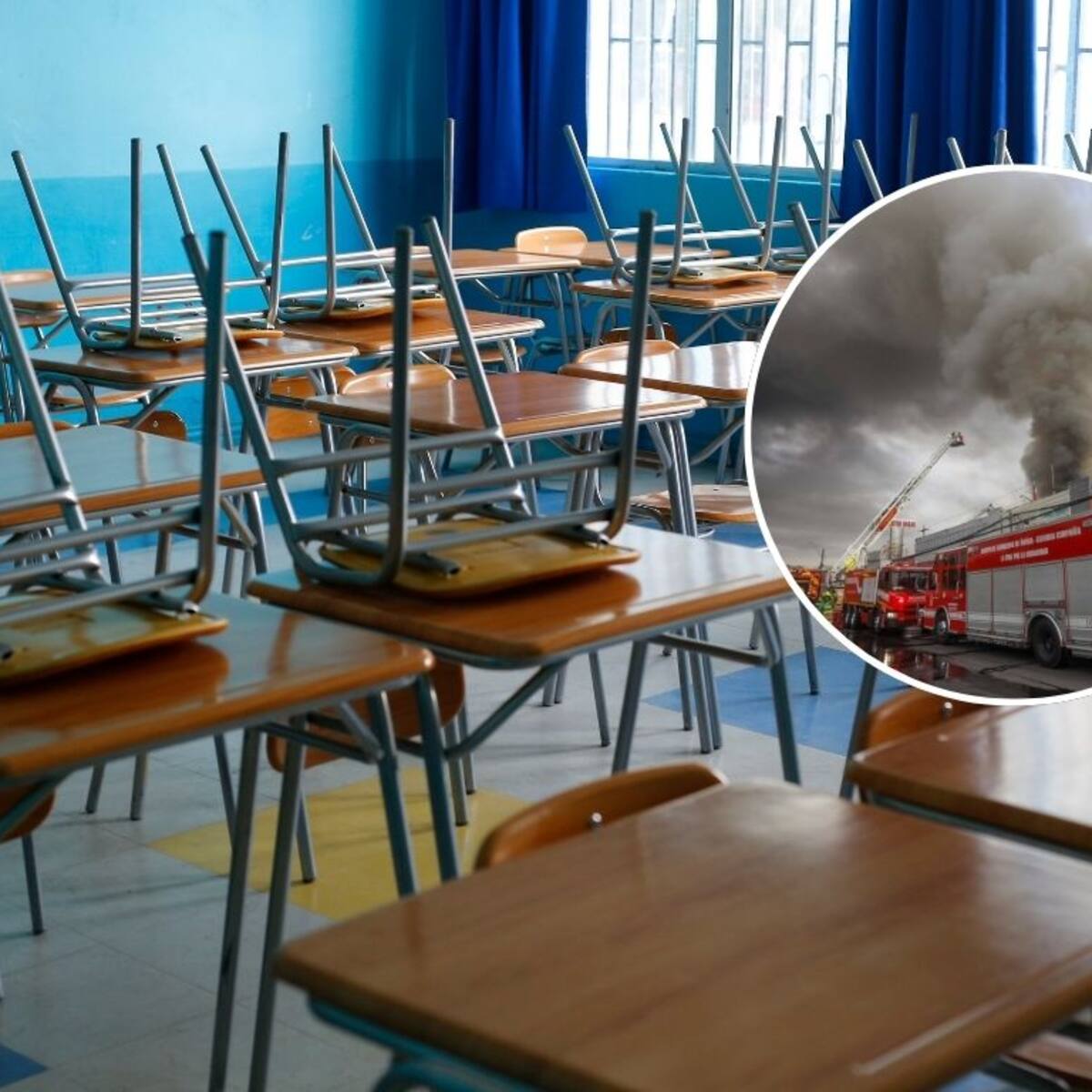 Suspenden clases en todos los colegios públicos de Cerrillos por emergencia ambiental tras gigantesco incendio
