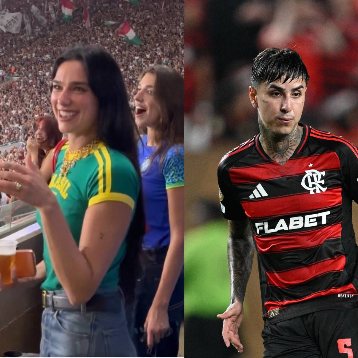 Con Dua Lipa en las tribunas y Erick Pulgar en cancha: Flamengo sufre dura derrota en plena lucha por el título del Brasileirao