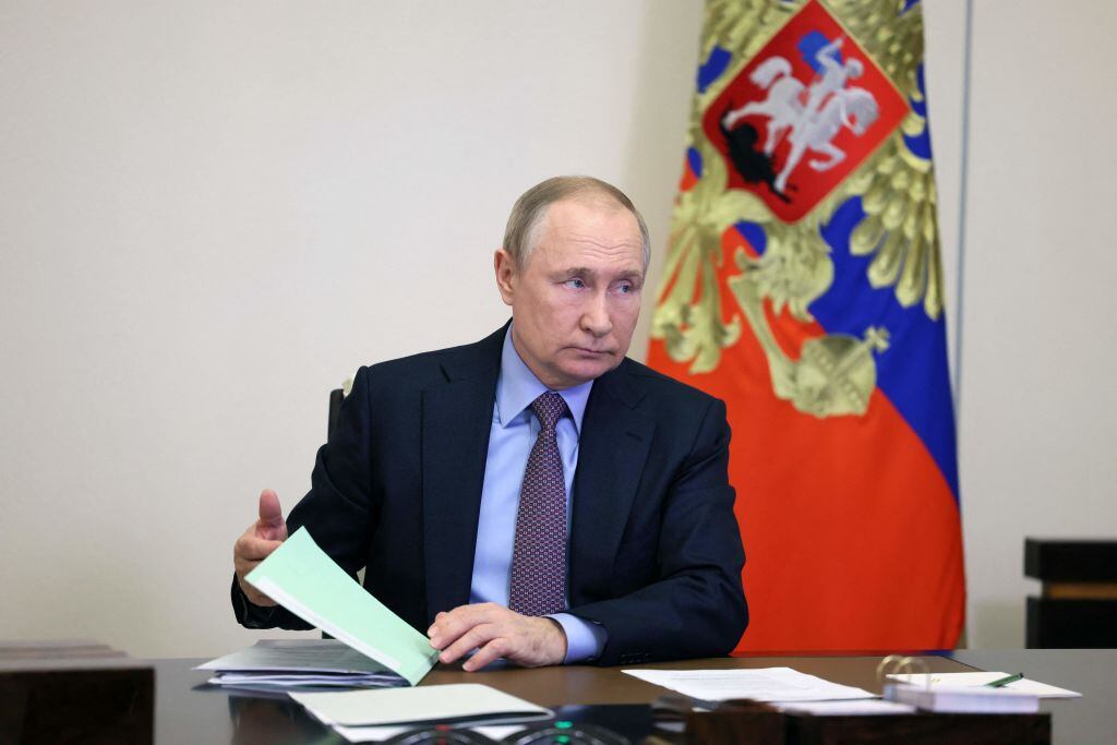 El presidente de Rusia, Vladimir Putin, en un salón del Kremlin