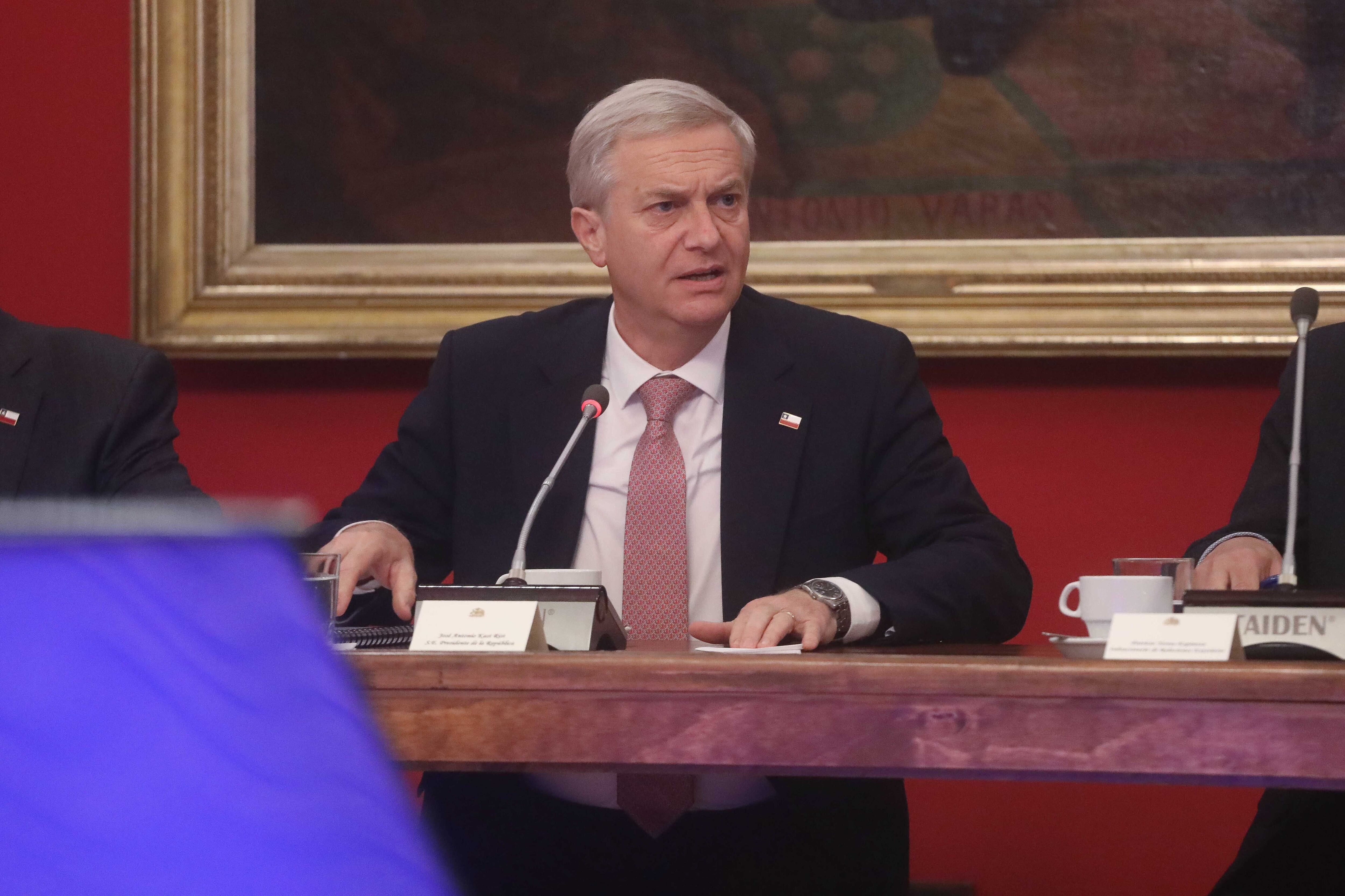 20 de julio de 2026 / SANTIAGO El Presidente de la República, José Antonio Kast, encabeza el sexto Consejo de Gabinete, que se realiza en el Salon Montt Varas del Palacio de La Moneda.FOTO: SEBASTIÁN BELTRÁN GAETE /AGENCIAUNO