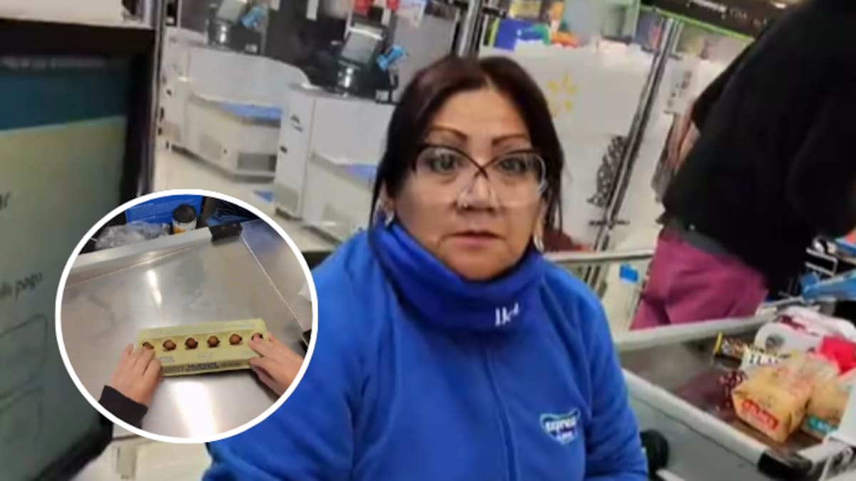“La nueva forma de pagar”: cliente rompe un huevo frente a cajera y ella no puede creer lo que terminó pasando