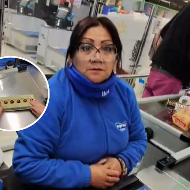 “La nueva forma de pagar”: cliente rompe un huevo frente a cajera y ella no puede creer lo que terminó pasando