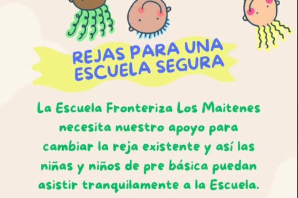 Escuela Fronteriza Los Maitenes realiza campaña para mejorar seguridad
