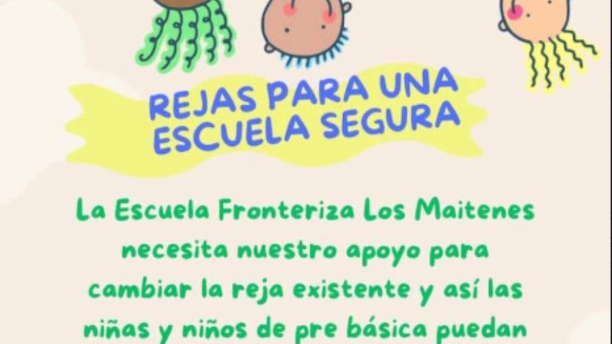 Escuela Fronteriza Los Maitenes realiza campaña para mejorar seguridad