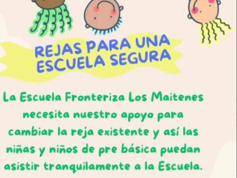 Escuela Fronteriza Los Maitenes realiza campaña para mejorar seguridad