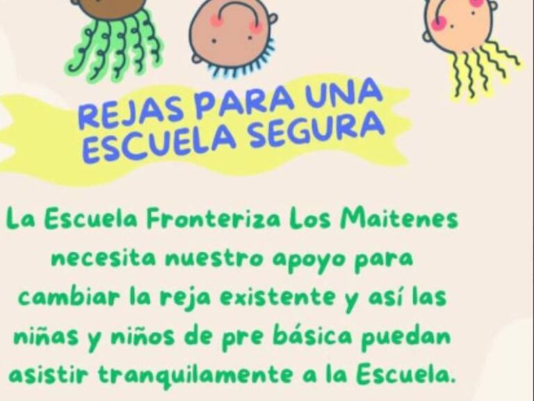 Escuela Fronteriza Los Maitenes realiza campaña para mejorar seguridad