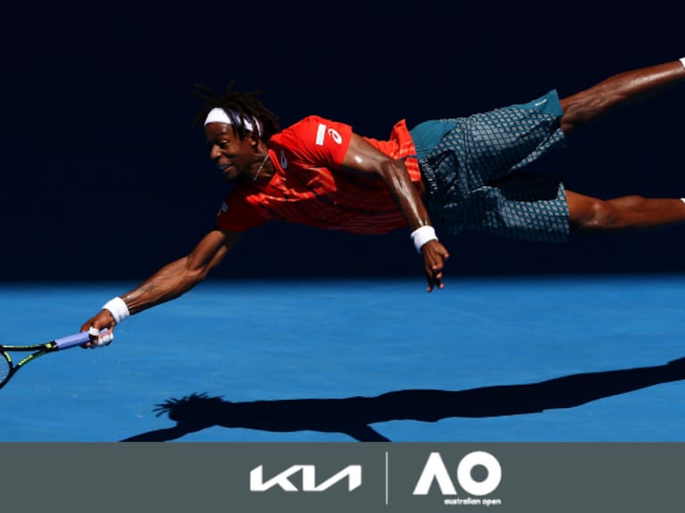 Será rival de Garín: Gael Monfils, el showman de la ATP que está intratable en el Abierto de Australia