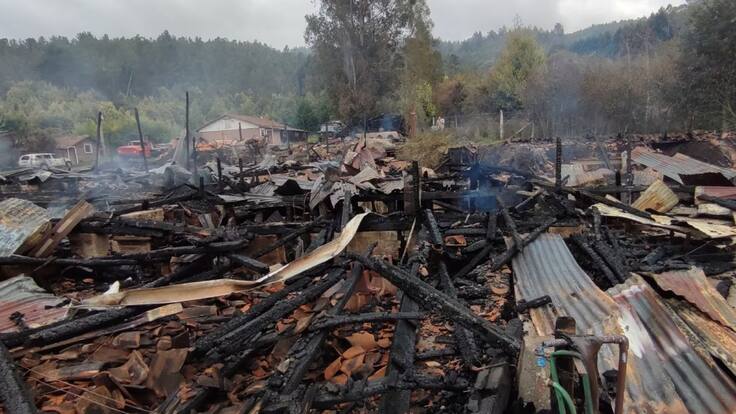 Detienen a seis presuntos involucrados en ataque incendiario que destruyó el molino Grollmus en 2022