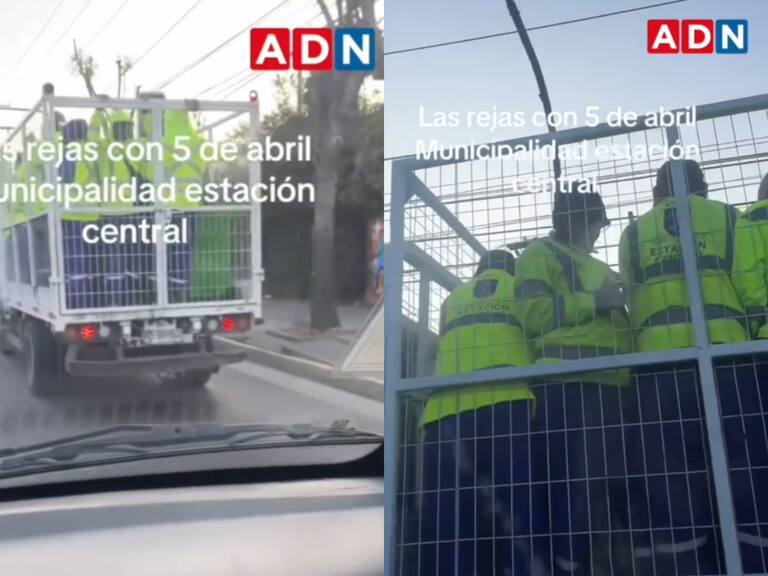 Iban de pie en la parte trasera de un camión: multan a empresa por transportar de manera indigna a trabajadores de Estación Central