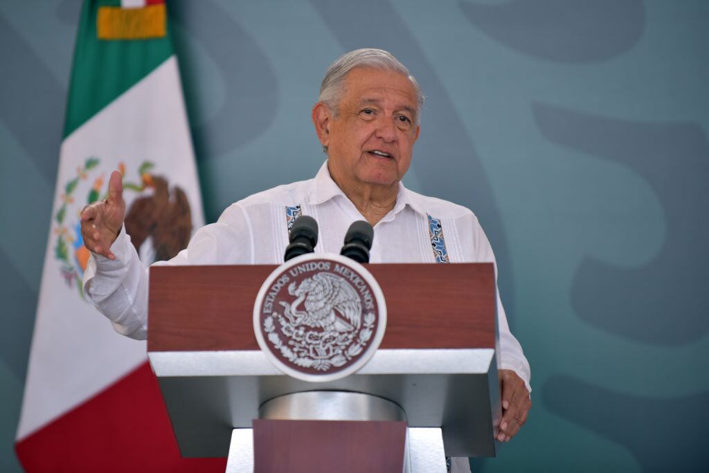 El presidente de Mexico Andres Manuel Lopez Obrador