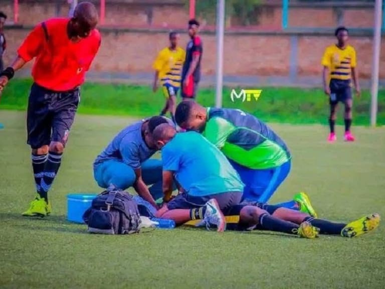 Igiraneza Aimé Gueric, jugador del club Les Guêpiers du Lac