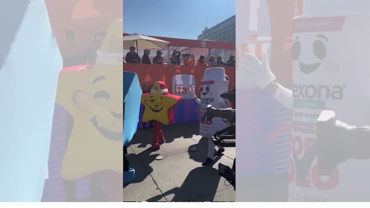 ¡Carrera de corpóreos en el Maratón de Santiago! Así fue el divertido momento y su ganador