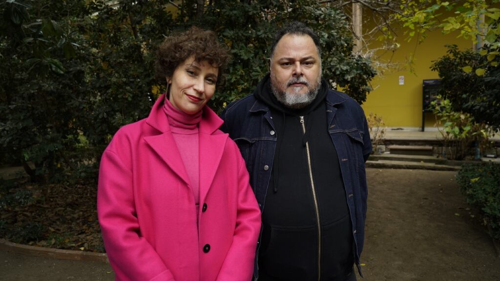 Carmen García y Álvaro Bisama.
