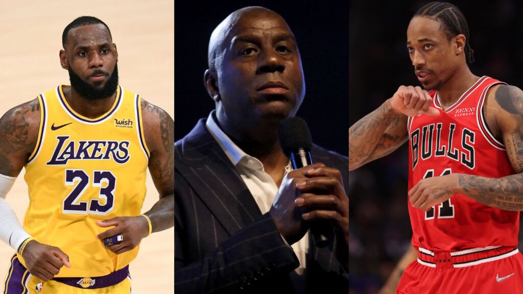 Magic Johnson, LeBron James, DeMar DeRozan - Lakers, Bulls - NBA