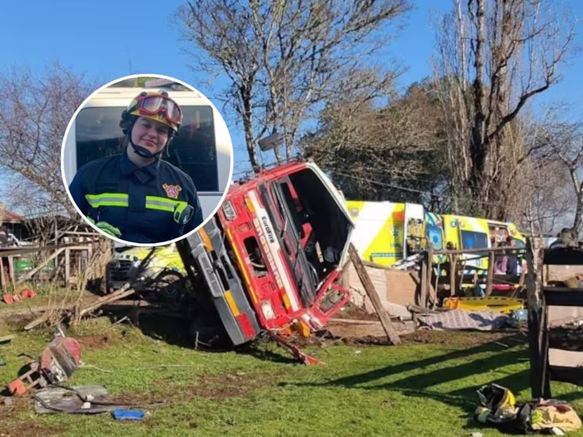 Vuelco en tragedia que enluta a Bomberos: chofer de carro bomba es detenido tras muerte de voluntaria en La Araucanía