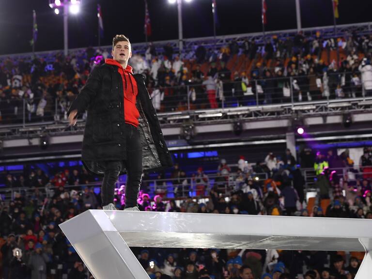 Martin Garrix en la clausura de los Juegos Olímpicos de Invierno