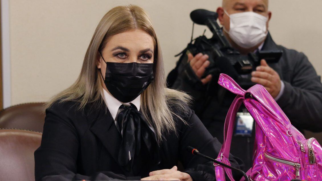 14 DE JUNIO DE 2022/VALPARAISOLa diputada Pamela Jiles, durante la Comisión de Constitución de la Cámara de Diputados, que revisa el proyecto que modifica el Reglamento de la corporación para establecer un nuevo reglamento para el control del consumo de drogas, aplicable a los diputados y las diputadas en ejercicio.
FOTO: LEONARDO RUBILAR CHANDIA/AGENCIAUNO
