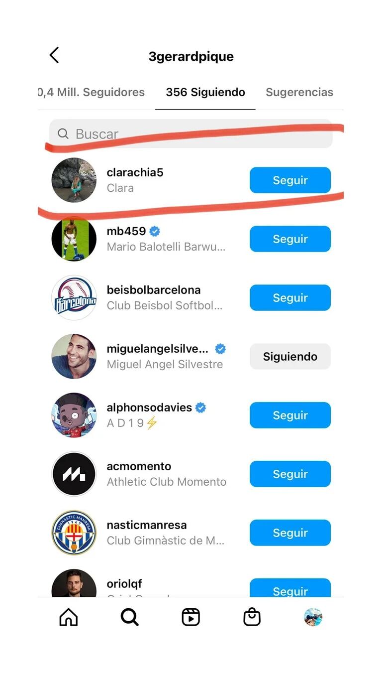 Instagram de Piqué