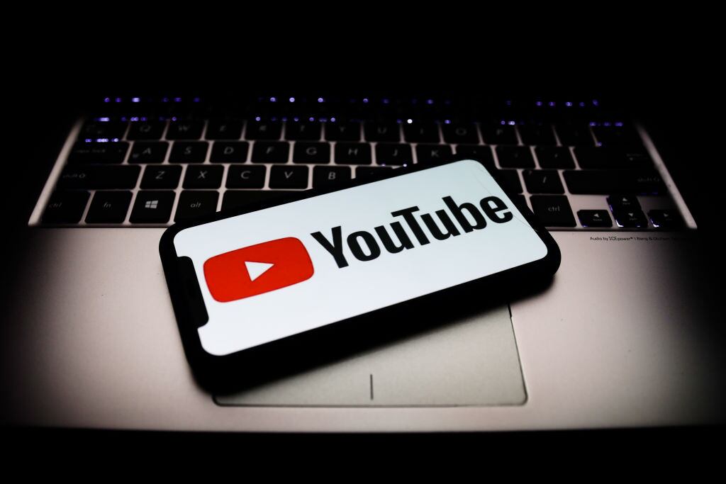 El logo de Youtube en la aplicación telefónica
