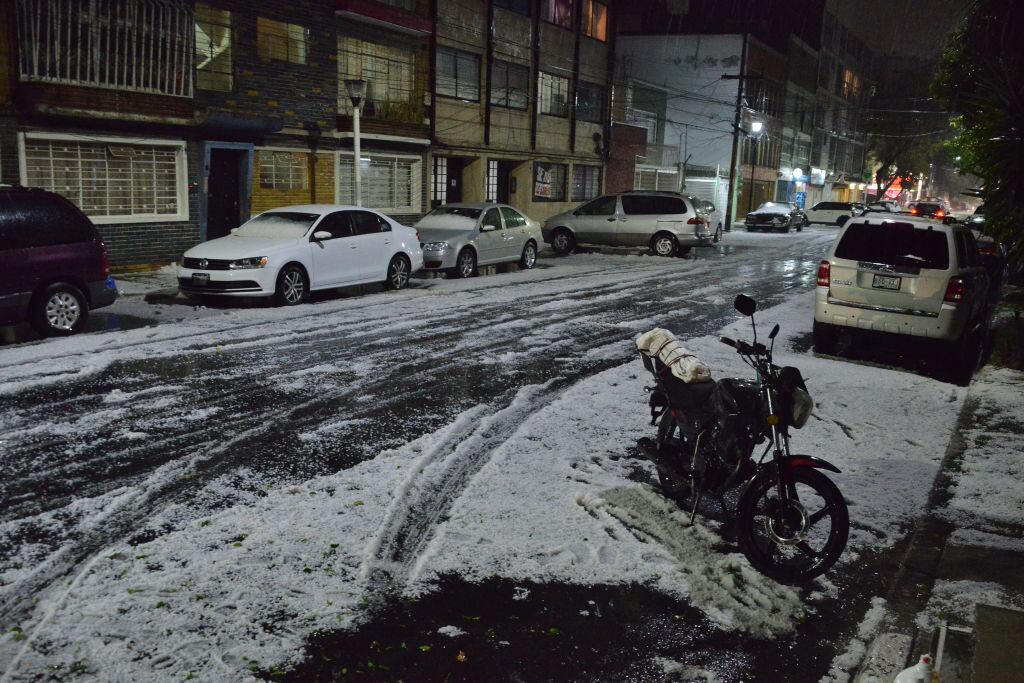 El granizo y la nieve cayeron sobre zonas de la Ciudad de México