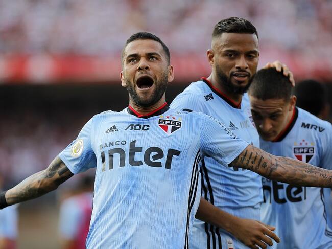 Daniel Alves en el Sao Paulo