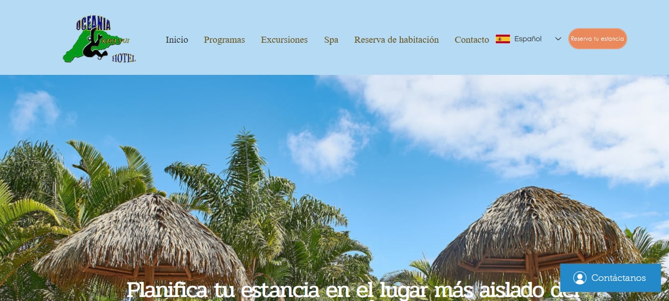 El sitio web falso que ofrece viajes a Rapa Nui.