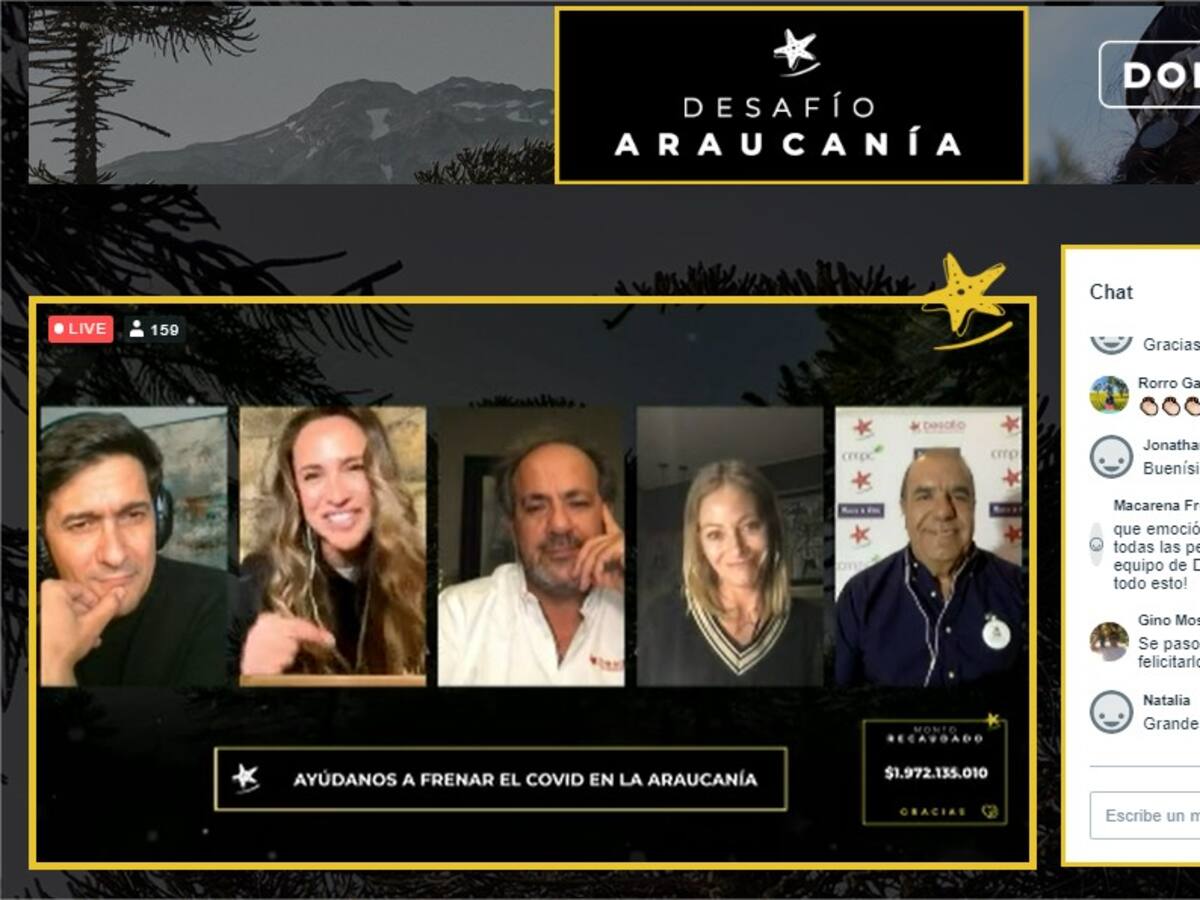 Covid-19: Desafío Levantemos Chile recaudó casi $2 mil millones para ayudar a La Araucanía